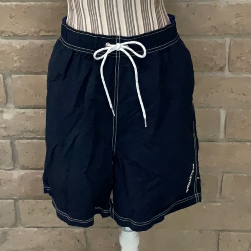 Nautica Mens Quick-Dry Logo Swim Trunk Shorts
